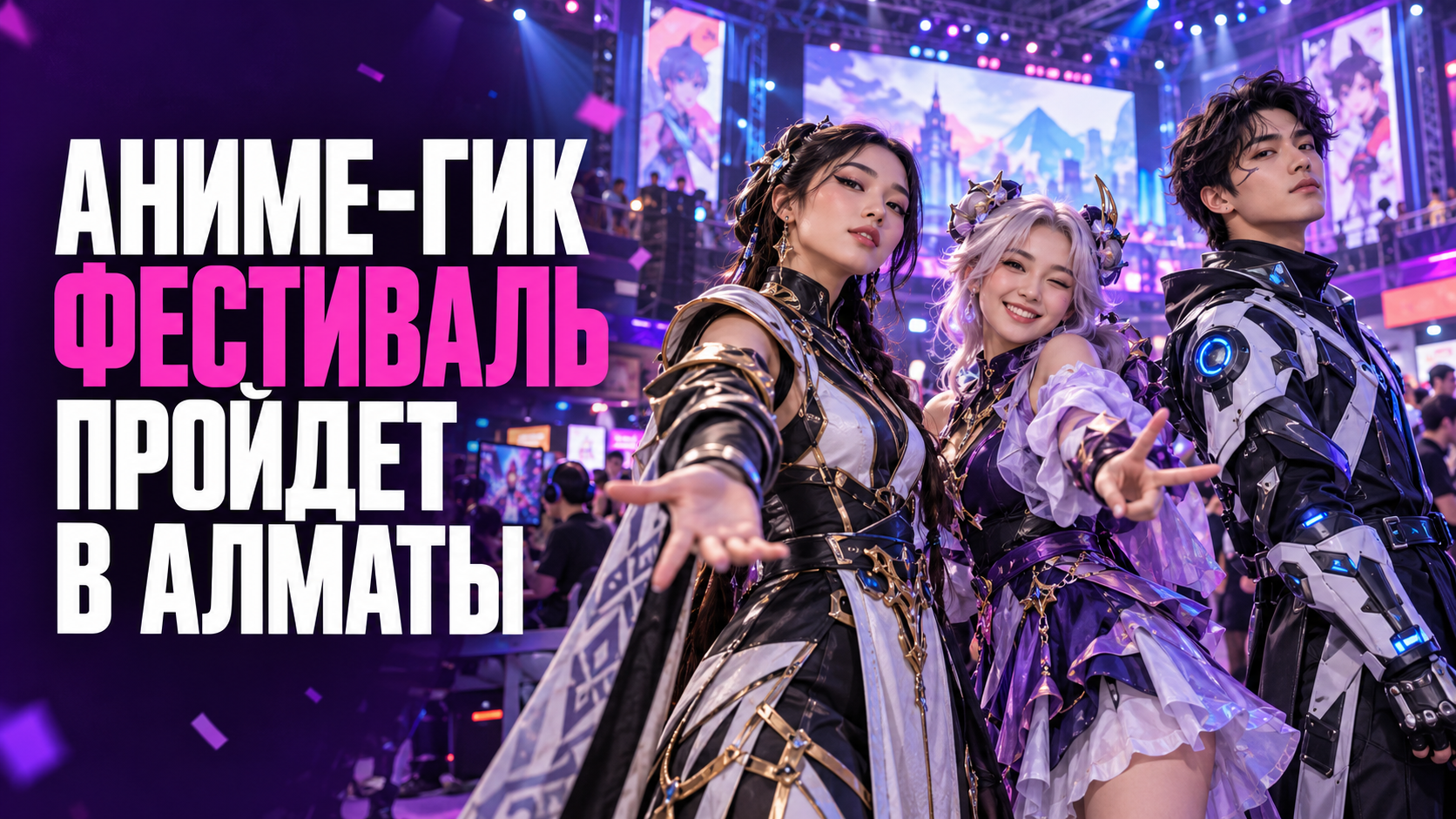 В Алматы пройдет фестиваль, где город заполнят герои аниме и видеоигр
