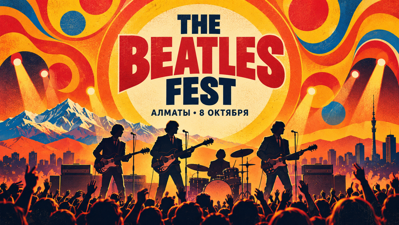 В Алматы пройдёт фестиваль музыки The Beatles