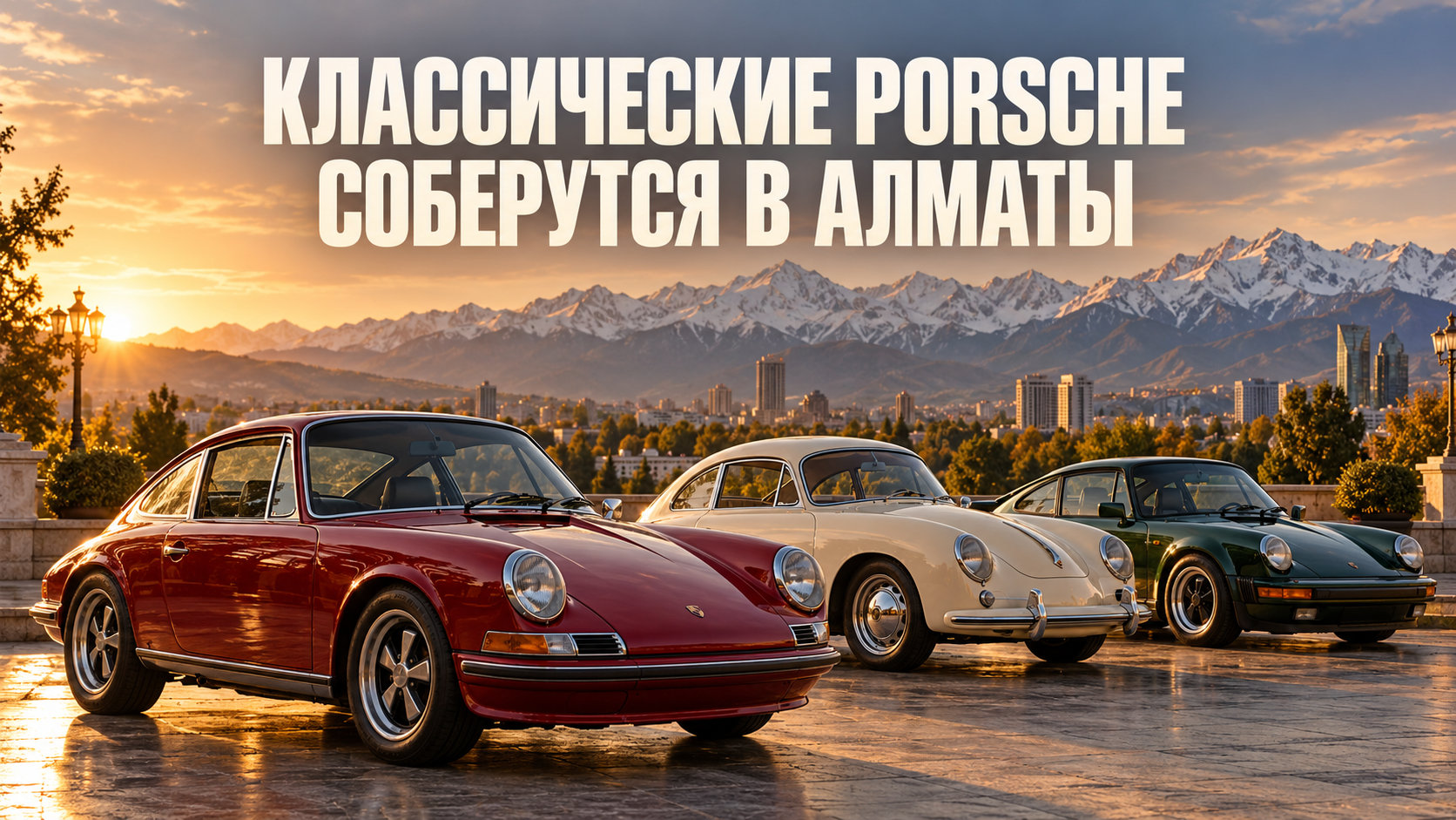 Классические Porsche со всего Казахстана соберутся на фестивале в Алматы
